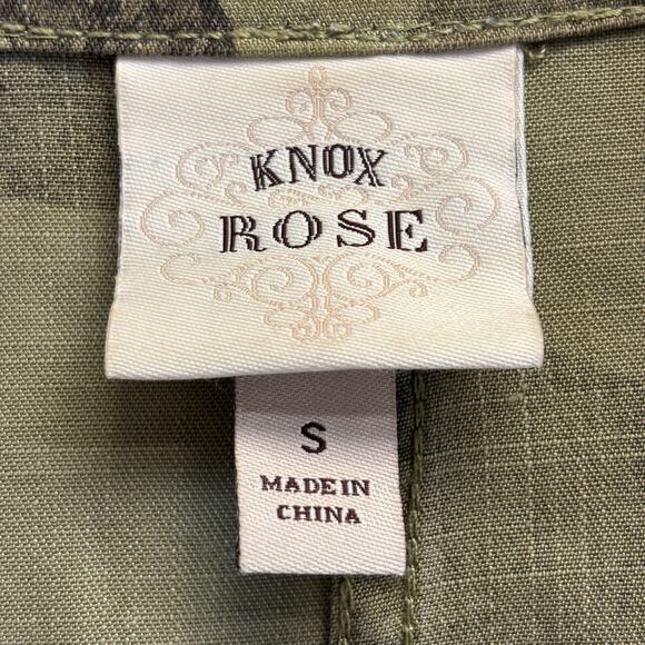 Knox Rose Women's Lightweight Boho Indie Camo Jacket Size S Farm Girl America - Picture 3 of 10